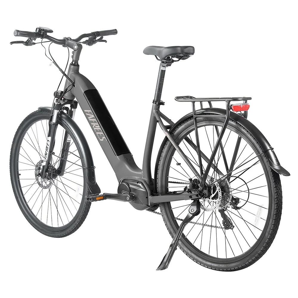 FAFREES FM9 City Electric Bike KENDA 700C*45C Tire 250W Bafang Mid-Drive Motor 25Km/h Max Speed 36V 15Ah Battery 100KM Range SHIMANO 7-Speed TEKTRO Mechanical Disc Brakes - Grey 6 FAFREES FM9 City Electric Bike KENDA 700C*45C Tire 250W Bafang Mid-Drive Motor 25Km/h Max Speed 36V 15Ah Battery 100KM Range SHIMANO 7-Speed TEKTRO Mechanical Disc Brakes - Grey - Image 6