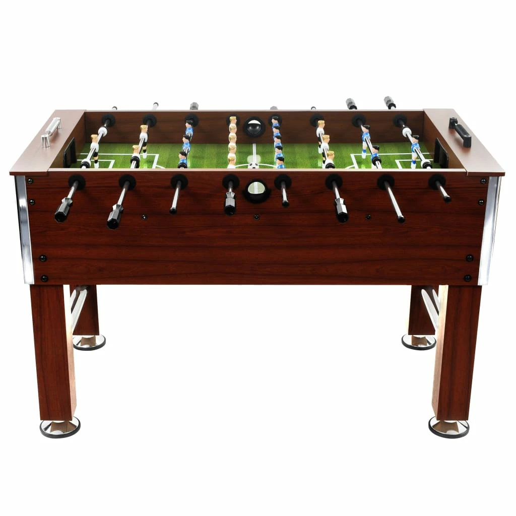 Football Table Steel 60 Kg 140x74.5x87.5 Cm Brown 5 Football Table Steel 60 Kg 140x74.5x87.5 Cm Brown - Image 5