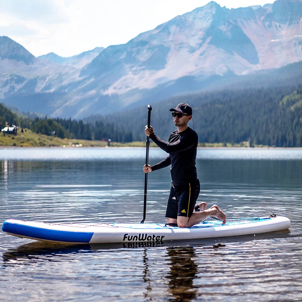 FunWater Cruise SUPFW02A Inflatable Stand Up Paddle Board 335x84x15cm Ultra-Light For All Levels With 10L Dry Bag Travel Backpack - Blue - Image 4