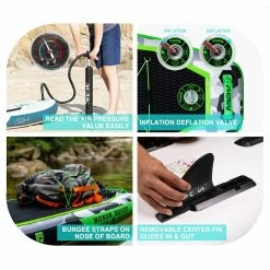 FunWater SUPFW10A HONOR Inflatable Stand Up Paddle Board 10.8'' Long 33' Wide 6' Thick 8 FunWater SUPFW10A HONOR Inflatable Stand Up Paddle Board 10.8'' Long 33' Wide 6' Thick -Zhengbu Shop FunWater HONOR Inflatable Stand Up Paddle Board 507208 2