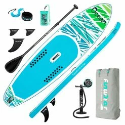 FunWater ADVENTURE-OCEAN Inflatable Stand Up Paddle Board 350x84x15cm With Complete Accessories Waterproof Bag
