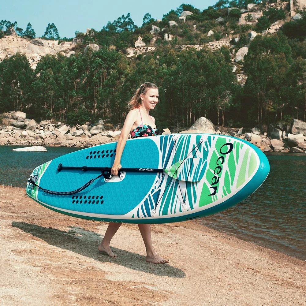 FunWater ADVENTURE-OCEAN Inflatable Stand Up Paddle Board 350x84x15cm With Complete Accessories Waterproof Bag - Image 2