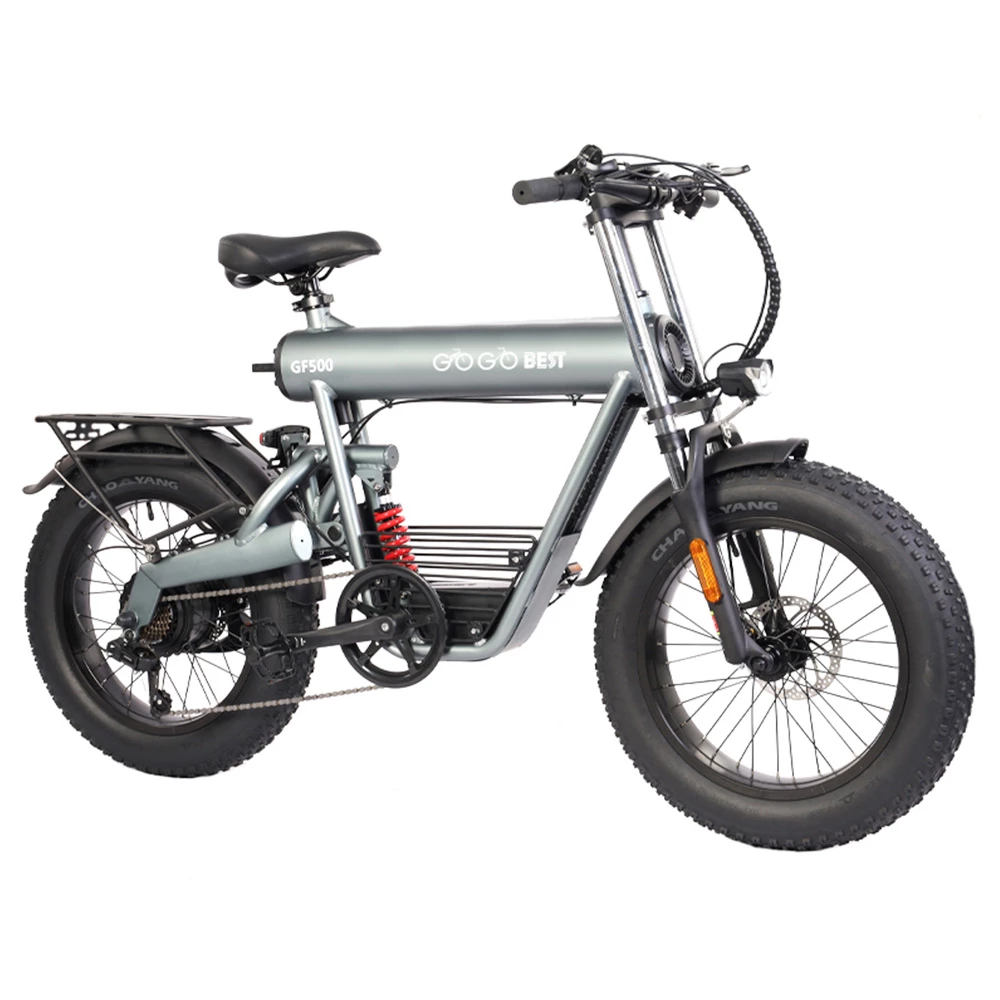 GOGOBEST GF500 Electric Bicycle 20*4.0 Inch Fat Tire 750W Motor 45Km/h Top Speed 48V 20Ah Battery 90-100KM Max Range Shimano 7-Speed Transmission Dual Disc Brake - Image 2