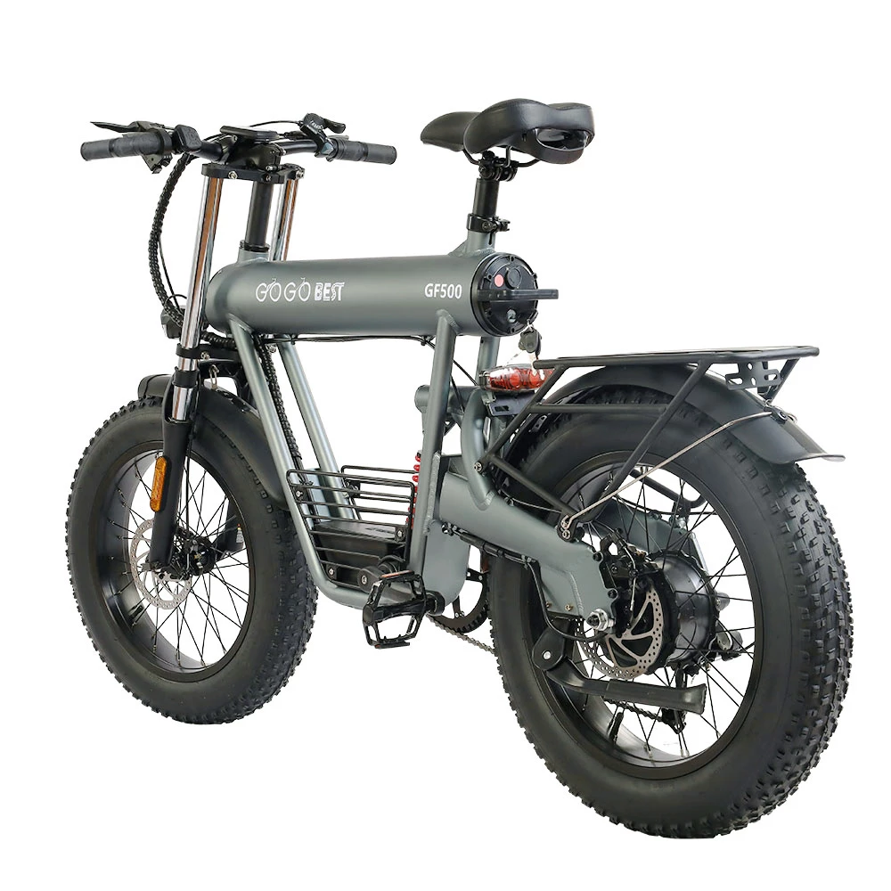 GOGOBEST GF500 Electric Bicycle 20*4.0 Inch Fat Tire 750W Motor 45Km/h Top Speed 48V 20Ah Battery 90-100KM Max Range Shimano 7-Speed Transmission Dual Disc Brake - Image 3