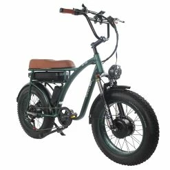 GOGOBEST GF750 Electric Bicycle 1000W*2 Dual Motors 50Km/h Max Speed 48V 17.5Ah Battery 20*4.0 Inch Fat Tire Shimano 7-Speed Gear With USB Phone Charging 200KG Max Load - Army Green 11 GOGOBEST GF750 Electric Bicycle 1000W*2 Dual Motors 50Km/h Max Speed 48V 17.5Ah Battery 20*4.0 Inch Fat Tire Shimano 7-Speed Gear With USB Phone Charging 200KG Max Load - Army Green -Zhengbu Shop GOGOBEST GF750 Electric Bicycle 1000W 2 Dual Motors Army Green 517424 5