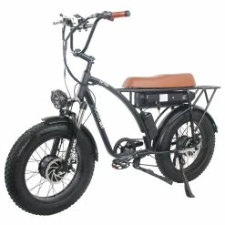 GOGOBEST GF750 Electric Bicycle 1000W*2 Dual Motors 50Km/h Max Speed 48V 17.5Ah Battery 20*4.0 Inch Fat Tire Shimano 7-Speed Gear With USB Phone Charging 200KG Max Load - Black 10 GOGOBEST GF750 Electric Bicycle 1000W*2 Dual Motors 50Km/h Max Speed 48V 17.5Ah Battery 20*4.0 Inch Fat Tire Shimano 7-Speed Gear With USB Phone Charging 200KG Max Load - Black -Zhengbu Shop GOGOBEST GF750 Electric Bicycle 1000W 2 Dual Motors Black 517425 4