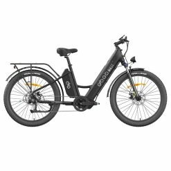 GOGOBEST GF850 Electric Bike 48V 500W Motor 32km/h Max Speed 2*10.4Ah Batteries 130km Range Shimano 7 Speed Gear - Black