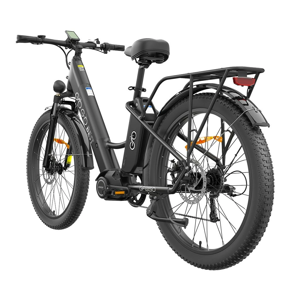 GOGOBEST GF850 Electric Bike 48V 500W Motor 32km/h Max Speed 2*10.4Ah Batteries 130km Range Shimano 7 Speed Gear - Black 3 GOGOBEST GF850 Electric Bike 48V 500W Motor 32km/h Max Speed 2*10.4Ah Batteries 130km Range Shimano 7 Speed Gear - Black - Image 3