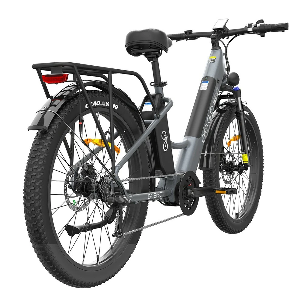 GOGOBEST GF850 Electric Bike 48V 500W Motor 32km/h Max Speed 2*10.4Ah Batteries 130km Range Shimano 7 Speed Gear - Grey 4 GOGOBEST GF850 Electric Bike 48V 500W Motor 32km/h Max Speed 2*10.4Ah Batteries 130km Range Shimano 7 Speed Gear - Grey - Image 4
