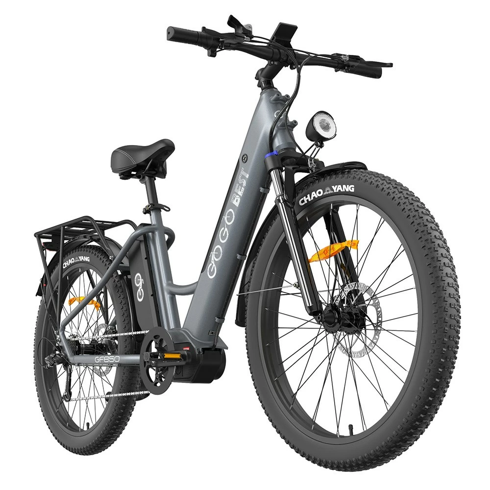 GOGOBEST GF850 Electric Bike 48V 500W Motor 32km/h Max Speed 2*10.4Ah Batteries 130km Range Shimano 7 Speed Gear - Grey 5 GOGOBEST GF850 Electric Bike 48V 500W Motor 32km/h Max Speed 2*10.4Ah Batteries 130km Range Shimano 7 Speed Gear - Grey - Image 5