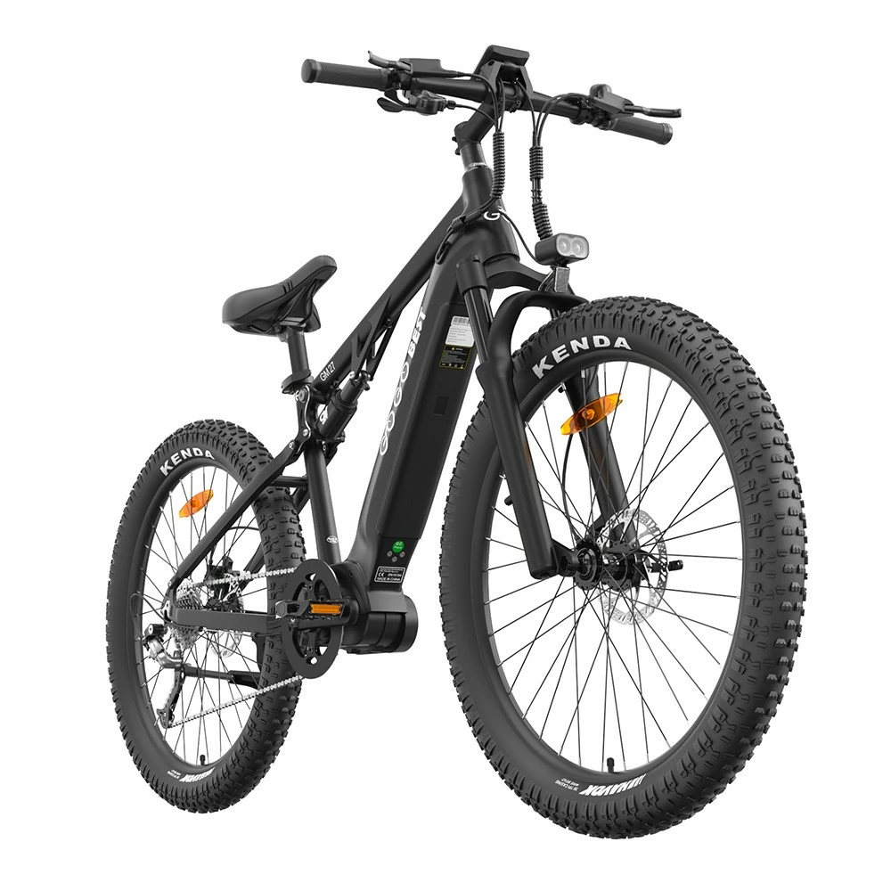 GOGOBEST GM27 Electric Bike 27.5*3.0 Inch Fat Tires 48V 350W Mid Motor 25Km/h Max Speed 10Ah Battery 50KM Max Range Dual Hydraulic Disc Brake - Black 4 GOGOBEST GM27 Electric Bike 27.5*3.0 Inch Fat Tires 48V 350W Mid Motor 25Km/h Max Speed 10Ah Battery 50KM Max Range Dual Hydraulic Disc Brake - Black - Image 4