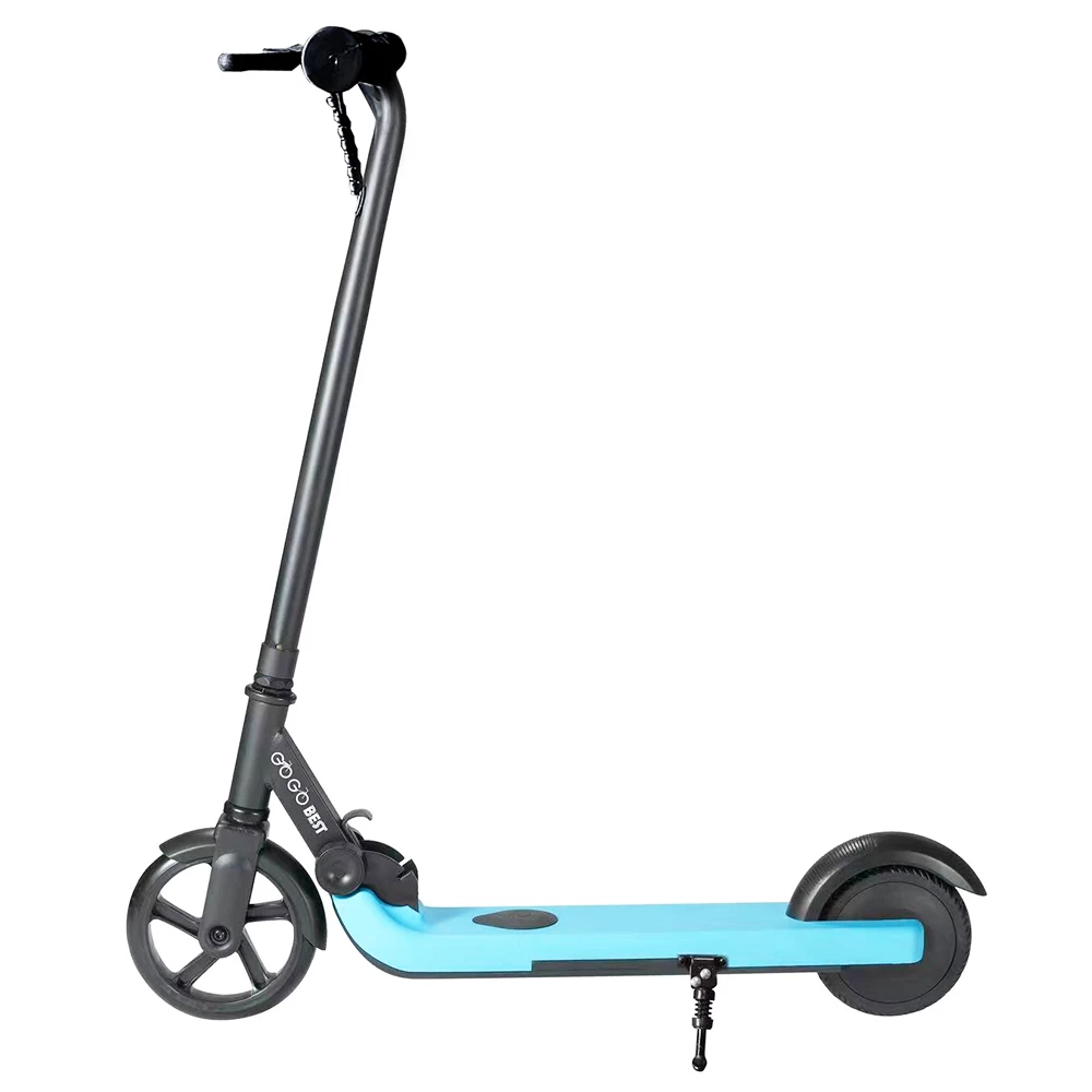GOGOBEST V1 Electric Folding Children Scooter 150W Motor 21.6V 2AH Battery Max Speed 4~6Km/h For Kid's Outdoor Sports With Free Knees And Elbows Protectors - Blue - Image 3