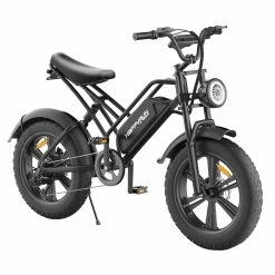 HAPPYRUN HR-G50 Electric Bike 20*4.0 Inch Fat Tires 48V 18Ah Battery 750W Motor 45Km/h Max Speed Retro Ebike Max Load 150kg Shimano 7-Speed Gear