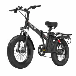 IDOTATA G20 Pro Electric Bike 20*4.0 Inch Chaoyang Fat Tire 48V 1000W Motor 12.8Ah Battery 45Km/h Max Speed Shimano 7 Speed Gear Mechanical Disc Brake IP54 Waterproof