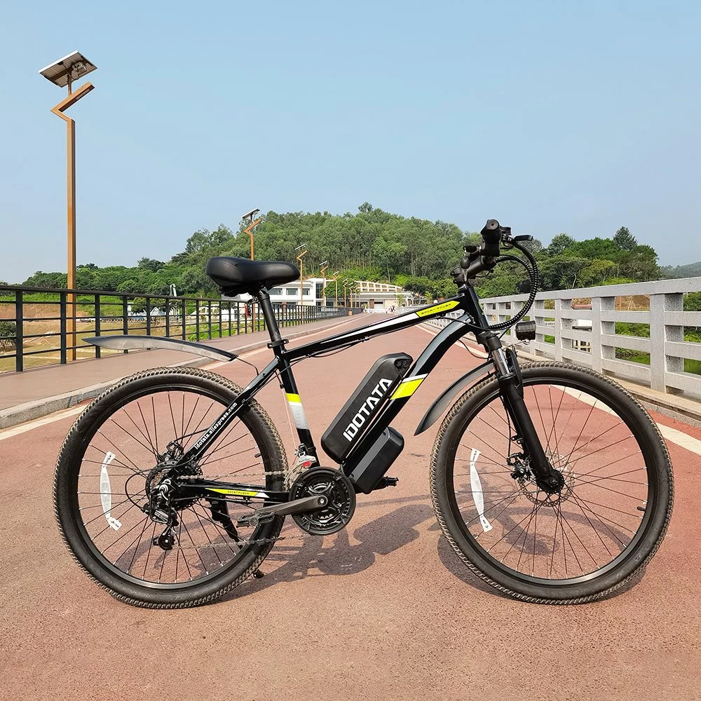 IDOTATA S26-48V Electric Bike 26 Inch Tire 500W Motor 12.8Ah Battery 36Km/h Max Speed, Shimano 21 Speed Gear, 150kg Load - Image 4