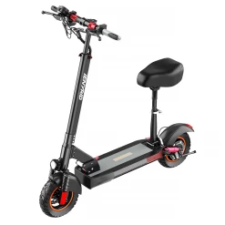IENYRID M4 Pro S Electric Scooter 10 Inch Off-Road Tires 48V 500W Motor 40-45Km/h Max Speed 16Ah Lithium Battery 40-60KM Range 150KG Max Load Mechanical Disc Brakes With Seat