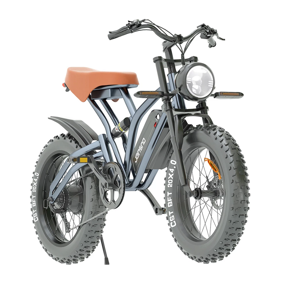 JANSNO X50 Electric Bike 20*4.0 Inch Fat Tire 750W Brushless Motor 40Km/h Max Speed 48V 12.8Ah Removable Battery 50KM Range 4 JANSNO X50 Electric Bike 20*4.0 Inch Fat Tire 750W Brushless Motor 40Km/h Max Speed 48V 12.8Ah Removable Battery 50KM Range - Image 4