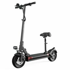 JOYOR Y5-S Electric Scooter With Seat 10 Inch Tires 13Ah 48V Battery 500W Brushless Motor 25Km/h Max Speed 120KG Load 36.9 Miles Long Range - Black