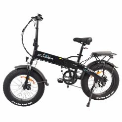 Alternative view of KAISDA K2 Pro Folding Electric Moped Bike Mountain Bicycle 20*4.0 Inch Fat Tire Bafang 350W Motor Max Speed 25Km/h 48V 12.8AH Battery Max Load 150KG SHIMANO 21 Speed APP Control - Black