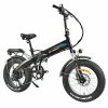 KAISDA K2P PRO Folding Electric Moped Bike 20*4.0 Inch Fat Tire Bafang 750W Motor 48V 15Ah Battery 25Km/h Speed Shimano 7 Speed 130KG Max Load - Orange Blue