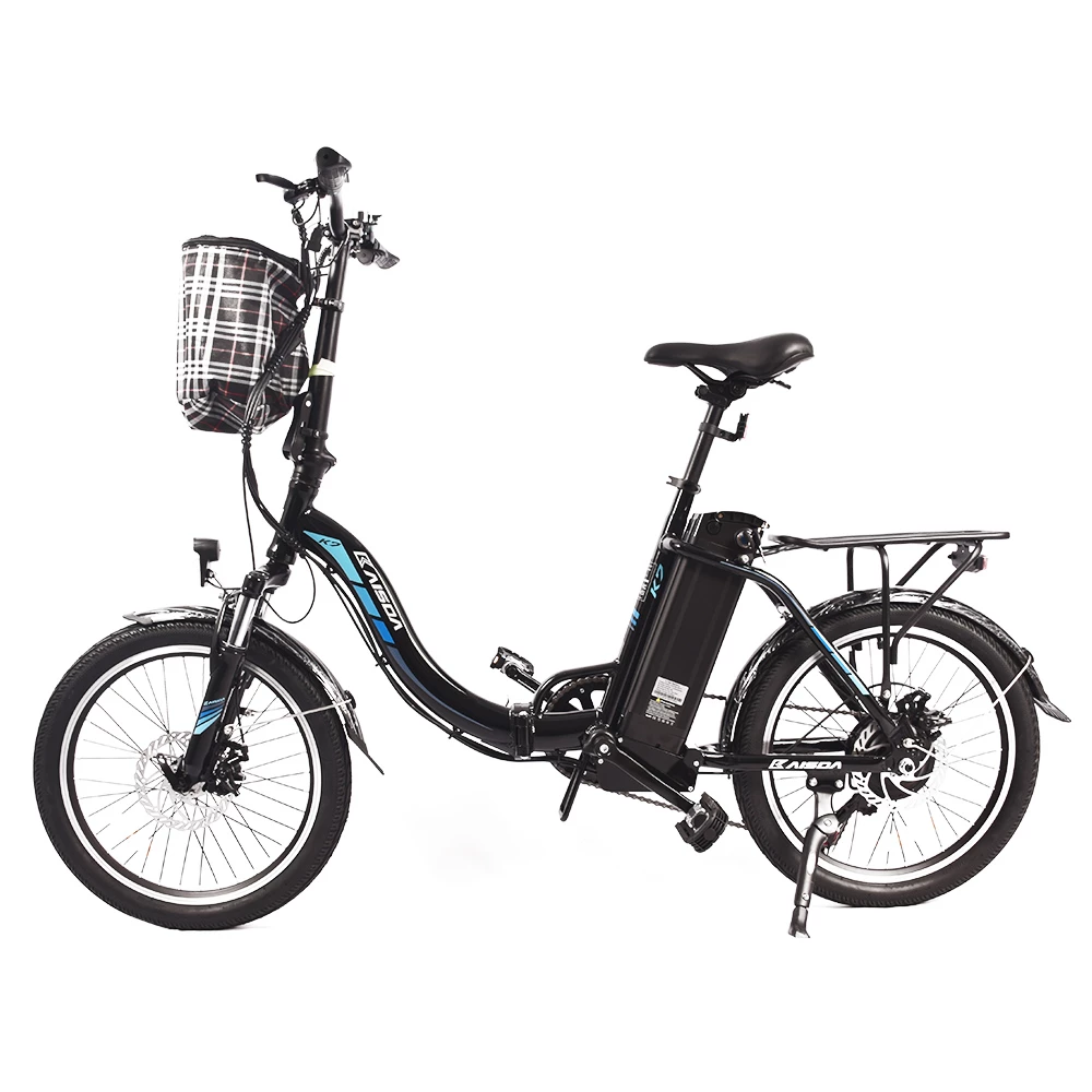 KAISDA K7 Folding Electric Moped Bike 20*1.95 Inch Tire 350W Motor 25-28Km/h Max Speed Mountain Bicycle SHIMANO 21-Speed APP Control - Black 3 KAISDA K7 Folding Electric Moped Bike 20*1.95 Inch Tire 350W Motor 25-28Km/h Max Speed Mountain Bicycle SHIMANO 21-Speed APP Control - Black - Image 3
