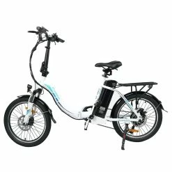 Alternative view of KAISDA K7 20*1.95 Inch Tire Folding Electric Moped Bike 350W Motor 25-28Km/h Max Speed Mountain Bicycle SHIMANO 21-Speed APP Control - White