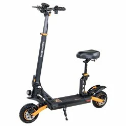 KugooKirin G2 PRO Adventurers Dream Folding Electric Scooter 9 Inch Pneumatic Tire 600W Brushless Motor 48V 15AH Battery Max Speed 45km/h Max Range 50km HD LCD Display Dual Disc Brake Led Light - Black