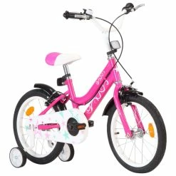 Alternative view of Kids Bike 16 Inch Black And Pink
