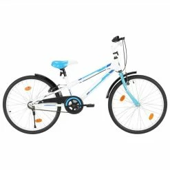 Kids Bike 24 Inch Blue And White