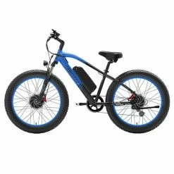 Alternative view of LANKELEISI MG740 PLUS Electric Bike 26*4.0'' Tires 1000W*2 Dual Motor 20Ah Battery 49km/h Max Speed - Black & Blue