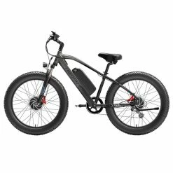 Alternative view of LANKELEISI MG740 PLUS Electric Bike 26*4.0'' Tires 1000W*2 Dual Motor 20Ah Battery 49km/h Max Speed - Black & Grey