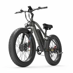LANKELEISI MG740 PLUS Electric Bike 26*4.0'' Tires 1000W*2 Dual Motor 20Ah Battery 49km/h Max Speed - Black & Grey 11 LANKELEISI MG740 PLUS Electric Bike 26*4.0'' Tires 1000W*2 Dual Motor 20Ah Battery 49km/h Max Speed - Black & Grey -Zhengbu Shop LANKELEISI MG740 PLUS Electric Bike Black Grey 516946 5