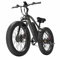 LANKELEISI MG740 PLUS Electric Bike 26*4.0'' Tires 1000W*2 Dual Motor 20Ah Battery 49km/h Max Speed - Black & Grey 11 LANKELEISI MG740 PLUS Electric Bike 26*4.0'' Tires 1000W*2 Dual Motor 20Ah Battery 49km/h Max Speed - Black & Grey -Zhengbu Shop LANKELEISI MG740 PLUS Electric Bike Black Grey 519176 5