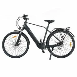 Alternative view of MAGMOVE CEH55M 28 Inch City Electric Bike Bafang Mid-Drive 250W Motor 25Km/h Speed 36V 13Ah LISHEN Detachable Battery 100KM Max Range 150KG Load Double Disc Brakes Shimano 8-Speed Gear Front Shock Absorption - Step Over
