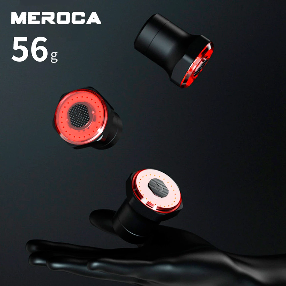 MEROCA WR25 Smart Bike Saddle Tail Light Brake Sensing Bicycle Rear Flashlight With 500mAh Battery 4 Light Modes - Image 4