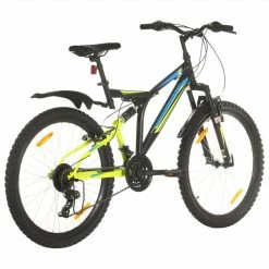 Mountain Bike 21 Speed 26 Inch Wheel 49 Cm Black -Zhengbu Shop Mountain Bike 21 Speed 26 inch Wheel 49 cm Black 457688 2
