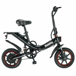 Niubility B14 Electric Moped Folding Bike 14 Inch 400W Motor 48V 15Ah Battery Up To 100KM Mileage Max 25km/h Double Disc Brake APP Control - Black