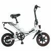Niubility B14 Electric Moped Folding Bike 14 Inch 400W Motor 48V 15Ah Battery Up To 100KM Mileage Max 25km/h Double Disc Brake APP Control - White
