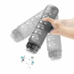 OOLACTIVE GF-1202 34oz Water Bottle With Straw Motivational Water Bottle With Time Marker - Black -Zhengbu Shop OOLACTIVE GF 1202 34oz Motivational Water Bottle with Straw 507108 3
