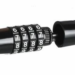 Portable Mini Bicycle Lock Security 4 Digit Resettable Combination Coiling Cable Lock - Black 7 Portable Mini Bicycle Lock Security 4 Digit Resettable Combination Coiling Cable Lock - Black -Zhengbu Shop Portable Mini Bicycle Lock Security 4 Digit Resettable Black 907940