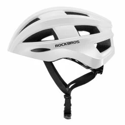 ROCKBROS Bicycle Helmet With Integrated Taillight MTB Road Cycling Helmet - White