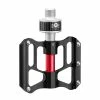 ROCKBROS Bicycle Pedals Quick Release CNC Rainproof Seal Bearing 8.2cm Widened Non-slip Chrome Molybdenum Bike Pedal