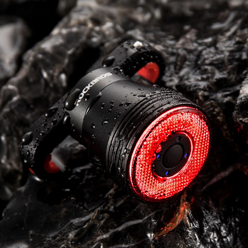 ROCKBROS Q5 Bike Light Smart Sensor LED Light IPX6 Waterproof 4 Flash Modes Taillight - Saddle Bracket - Image 4
