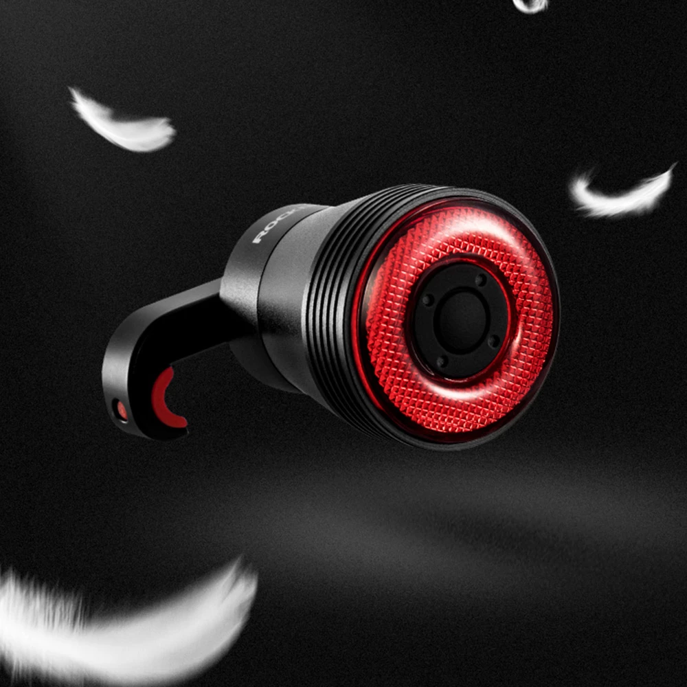 ROCKBROS Q5 Bike Light Smart Sensor LED Light IPX6 Waterproof 4 Flash Modes Taillight - Saddle Bracket - Image 5