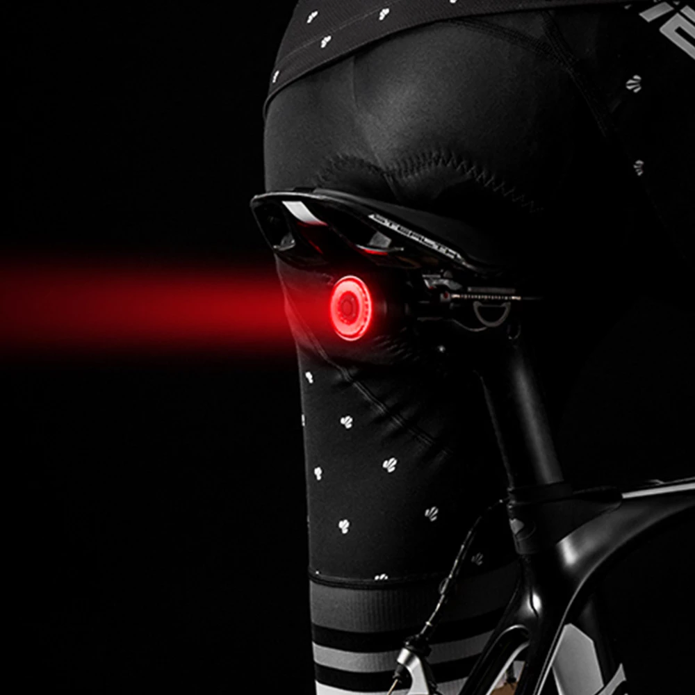 ROCKBROS Q5 Bike Light Smart Sensor LED Light IPX6 Waterproof 4 Flash Modes Taillight - Saddle Bracket - Image 6