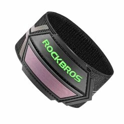 ROCKBROS Reflective Pant Band For Night Running, Cycling, Walking, Adjustable Elastic Safety Gear For Runner - Colorful