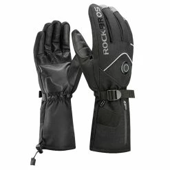 ROCKBROS S278 Heating Gloves For Cycling, Touchscreen Motorcycle Bicycle Breathable Waterproof Gloves - L