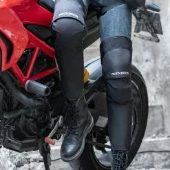 ROCKBROS Winter Motorcycle Knee Pad Anti-collision Motor Biker Kneepad Windproof Thermal Moto Cross Riding Protection -Zhengbu Shop ROCKBROS Winter Motorcycle Knee Pads Anti collision Motor Biker 518169 3