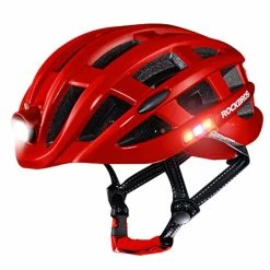 ROCKBROS ZN1001 Light Cycling Helmet Bike Ultralight Helmet Integrally-molded Mountain Road Helmet Unisex 57-62cm - Red