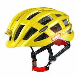ROCKBROS ZN1001 Light Cycling Helmet Bike Ultralight Helmet Integrally-molded Mountain Road Helmet Unisex 57-62cm - Yellow